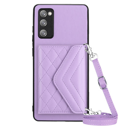 Samsung Galaxy S20 FE Leather Case with Card Holder & RFID Protection, Long Lanyard Included