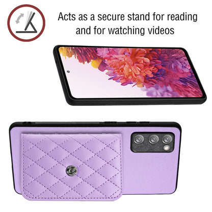 Samsung Galaxy S20 FE Leather Case with Card Holder & RFID Protection, Long Lanyard Included