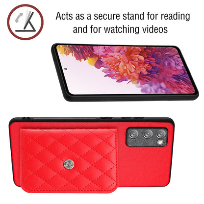 Samsung Galaxy S20 FE Leather Case with Card Holder & RFID Protection, Long Lanyard Included