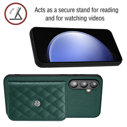 Samsung Galaxy S23 FE 5G Leather Case with Card Holder & RFID Protection, Long Lanyard Included