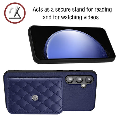Samsung Galaxy S23 FE 5G Leather Case with Card Holder & RFID Protection, Long Lanyard Included