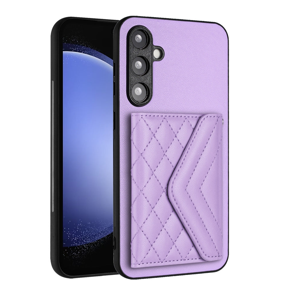 Samsung Galaxy S23 FE 5G Leather Case with Card Holder & RFID Protection, Long Lanyard Included
