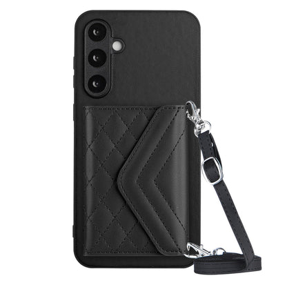 Samsung Galaxy S23 FE 5G Leather Case with Card Holder & RFID Protection, Long Lanyard Included