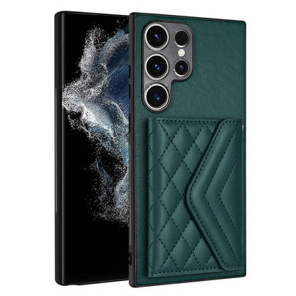 Samsung Galaxy S23 Ultra 5G Leather Case with Card Holder & RFID Protection, Long Lanyard Included