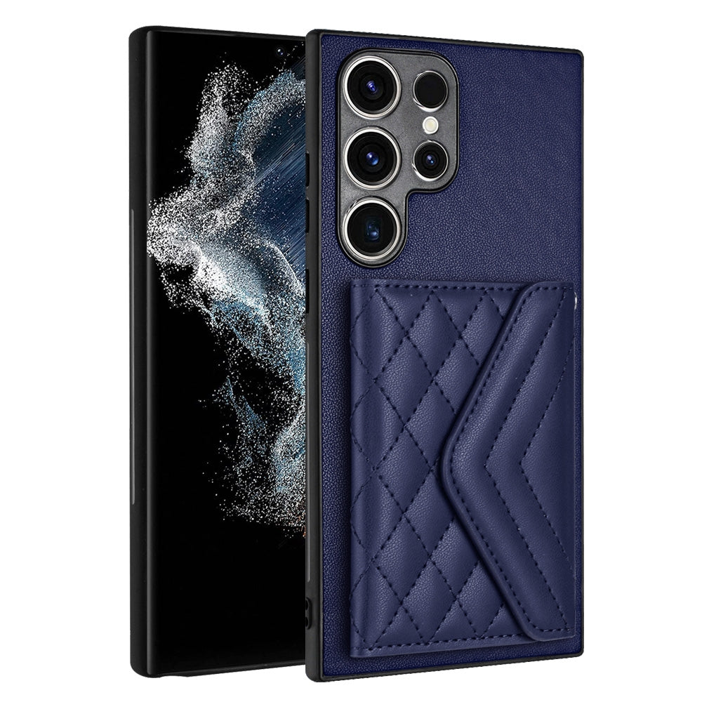 Samsung Galaxy S23 Ultra 5G Leather Case with Card Holder & RFID Protection, Long Lanyard Included