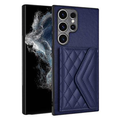 Samsung Galaxy S23 Ultra 5G Leather Case with Card Holder & RFID Protection, Long Lanyard Included