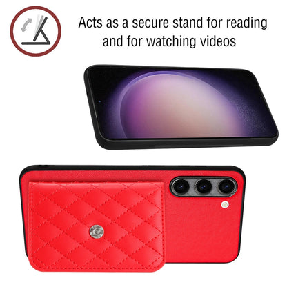 Samsung Galaxy S23+ 5G Leather Case with Card Holder & RFID Protection, Long Lanyard Included
