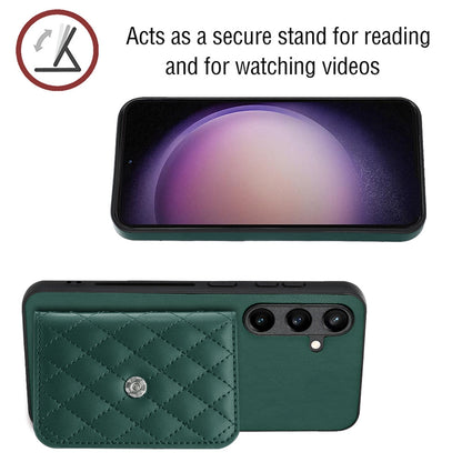 Samsung Galaxy S24+ 5G Leather Case with Card Holder & RFID Protection, Long Lanyard Included