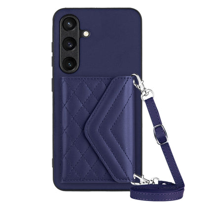 Samsung Galaxy S24+ 5G Leather Case with Card Holder & RFID Protection, Long Lanyard Included