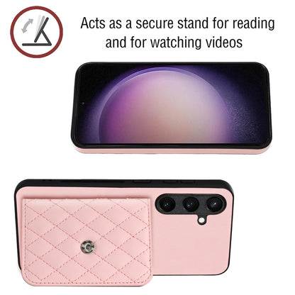 Samsung Galaxy S24+ 5G Leather Case with Card Holder & RFID Protection, Long Lanyard Included