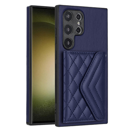 Samsung Galaxy S24 Ultra 5G Leather Case with Card Holder & RFID Protection, Long Lanyard Included