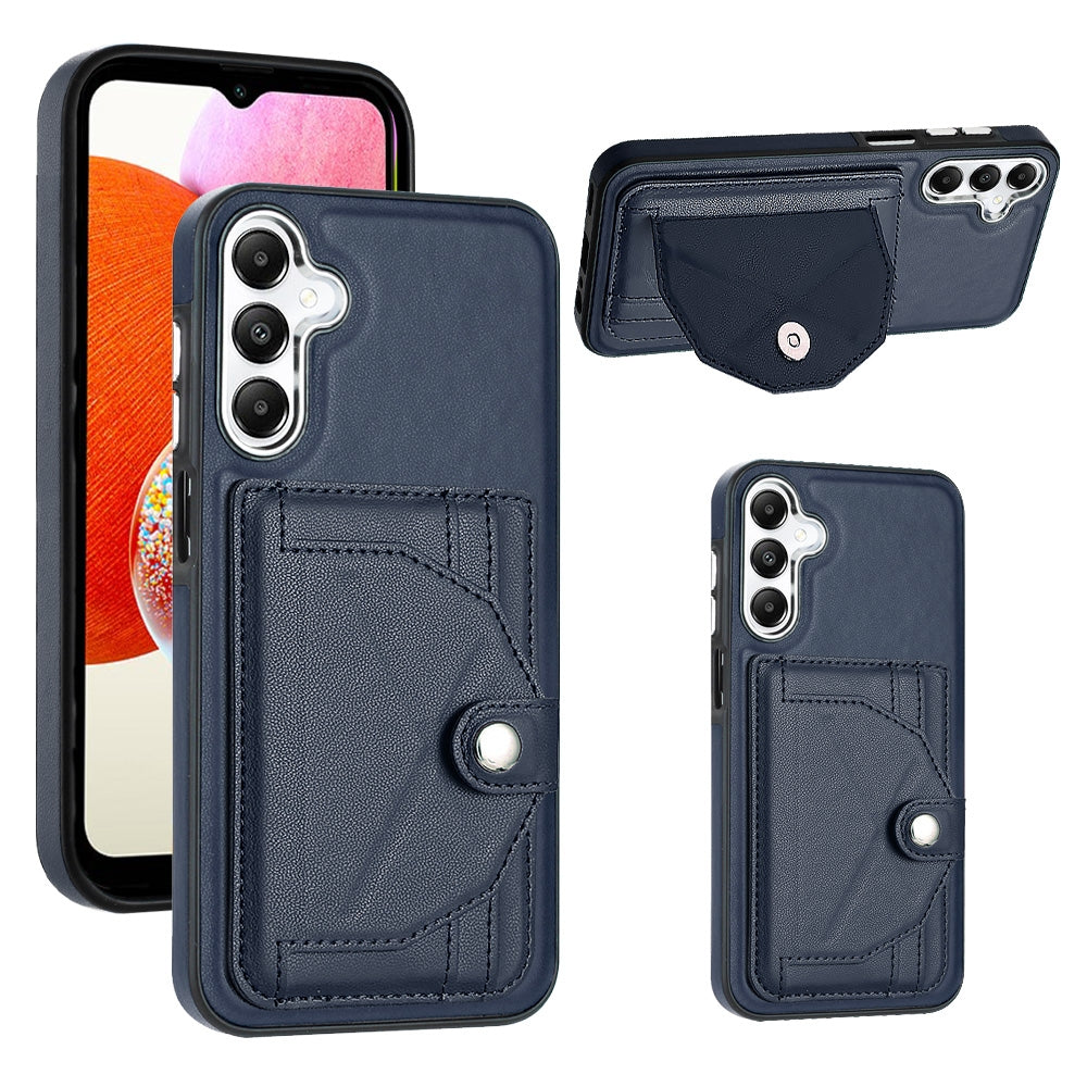 Samsung Galaxy A15 Shockproof Leather Phone Case with Card Holder - Stylish, Durable, and Convenient