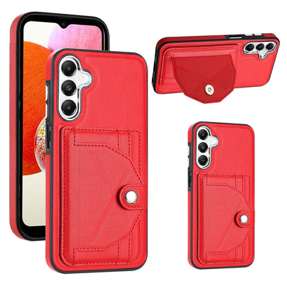 Samsung Galaxy A15 Shockproof Leather Phone Case with Card Holder - Stylish, Durable, and Convenient