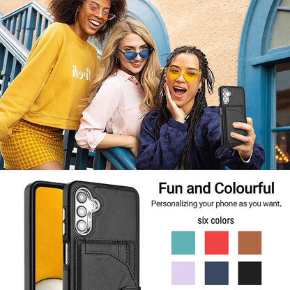 Samsung Galaxy A24 4G Shockproof Leather Phone Case with Card Holder - Stylish, Durable, and Convenient