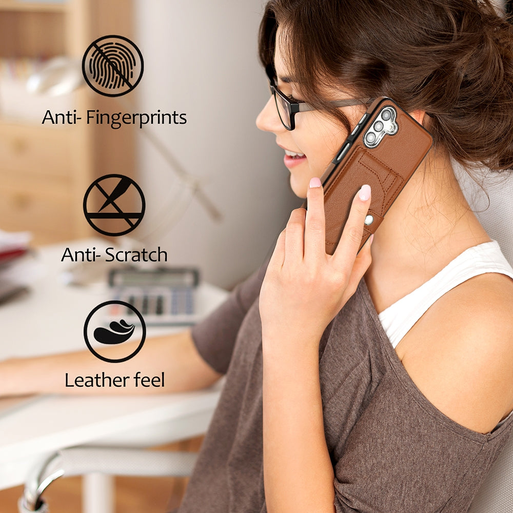 Samsung Galaxy A24 4G Shockproof Leather Phone Case with Card Holder - Stylish, Durable, and Convenient