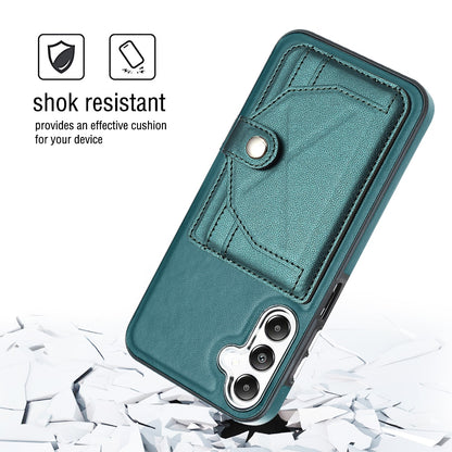 Samsung Galaxy A25 5G Shockproof Leather Phone Case with Card Holder - Stylish, Durable, and Convenient