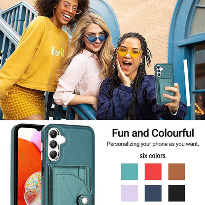 Samsung Galaxy A25 5G Shockproof Leather Phone Case with Card Holder - Stylish, Durable, and Convenient