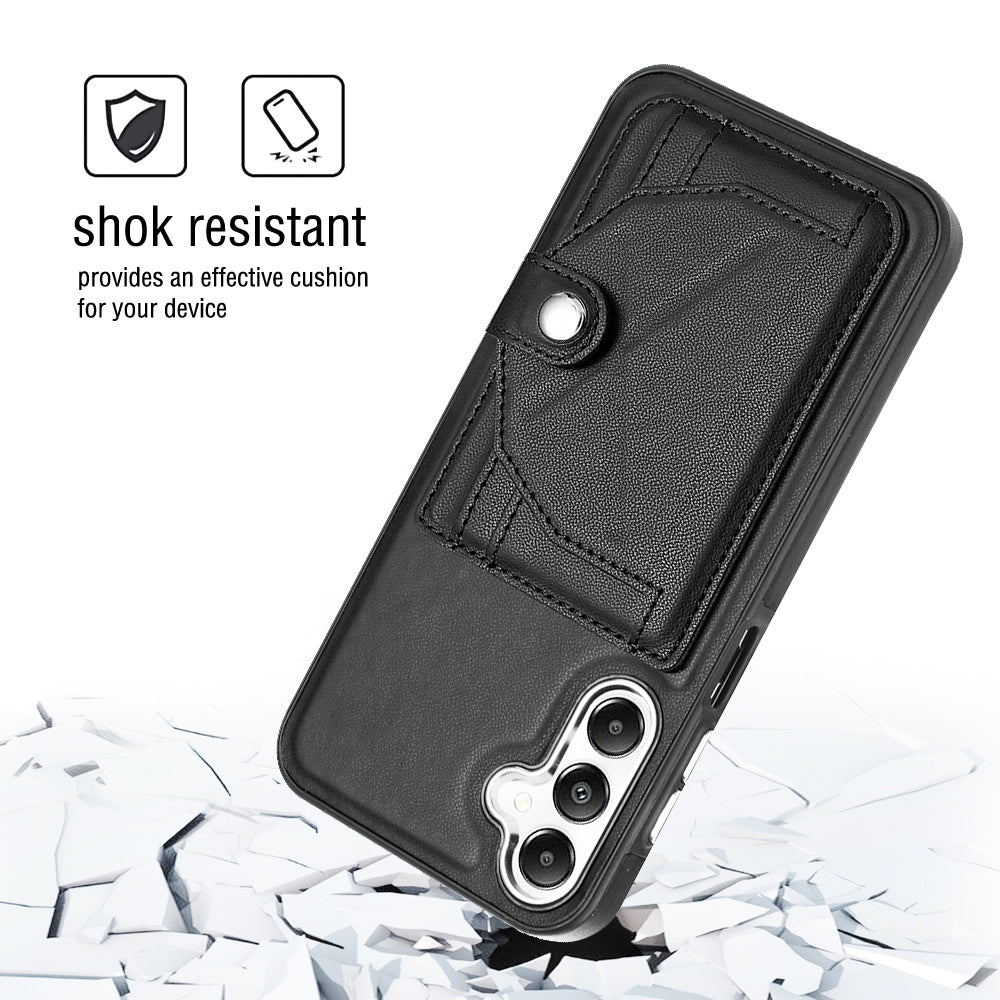 Samsung Galaxy A25 5G Shockproof Leather Phone Case with Card Holder - Stylish, Durable, and Convenient