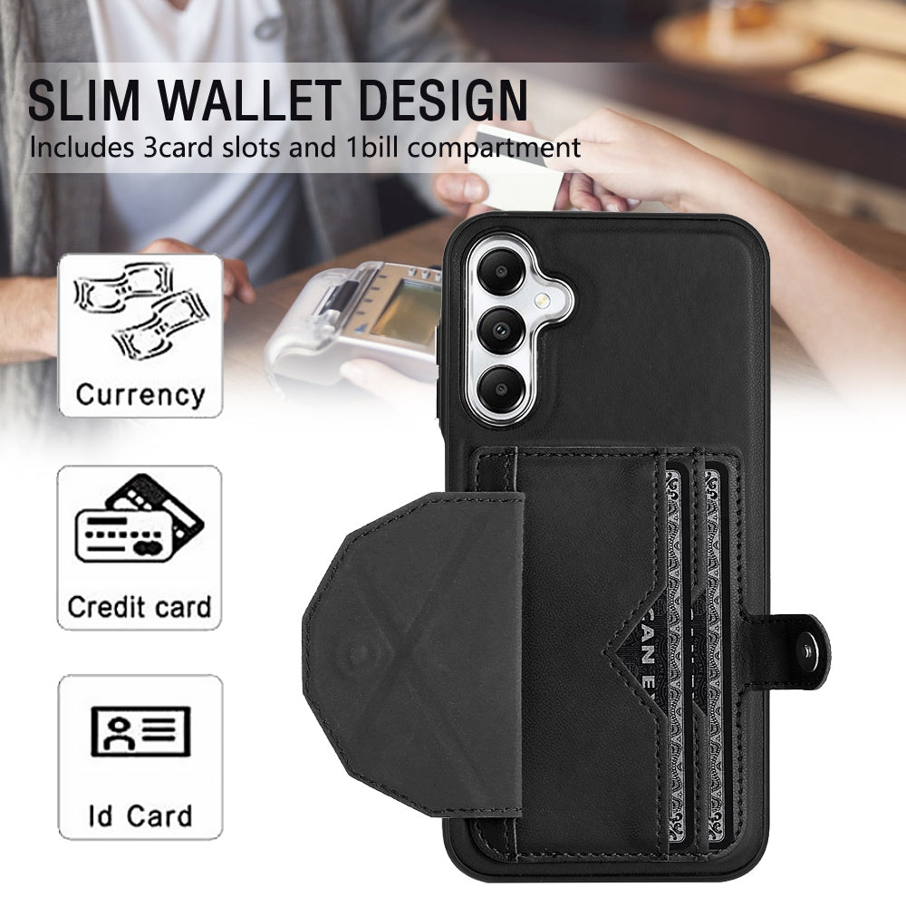Samsung Galaxy A25 5G Shockproof Leather Phone Case with Card Holder - Stylish, Durable, and Convenient