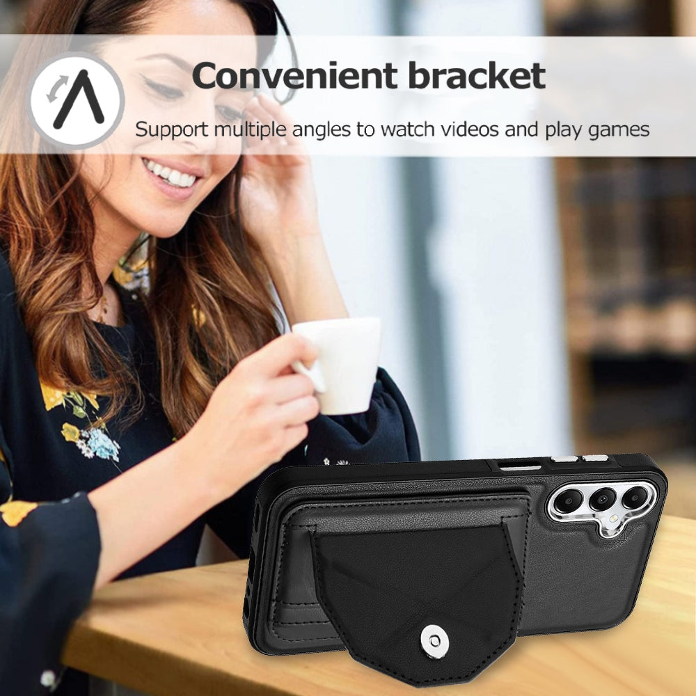 Samsung Galaxy A25 5G Shockproof Leather Phone Case with Card Holder - Stylish, Durable, and Convenient