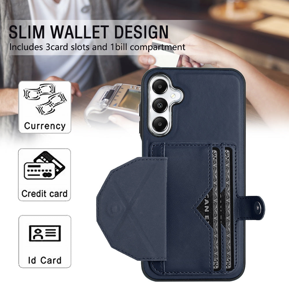 Samsung Galaxy A25 5G Shockproof Leather Phone Case with Card Holder - Stylish, Durable, and Convenient