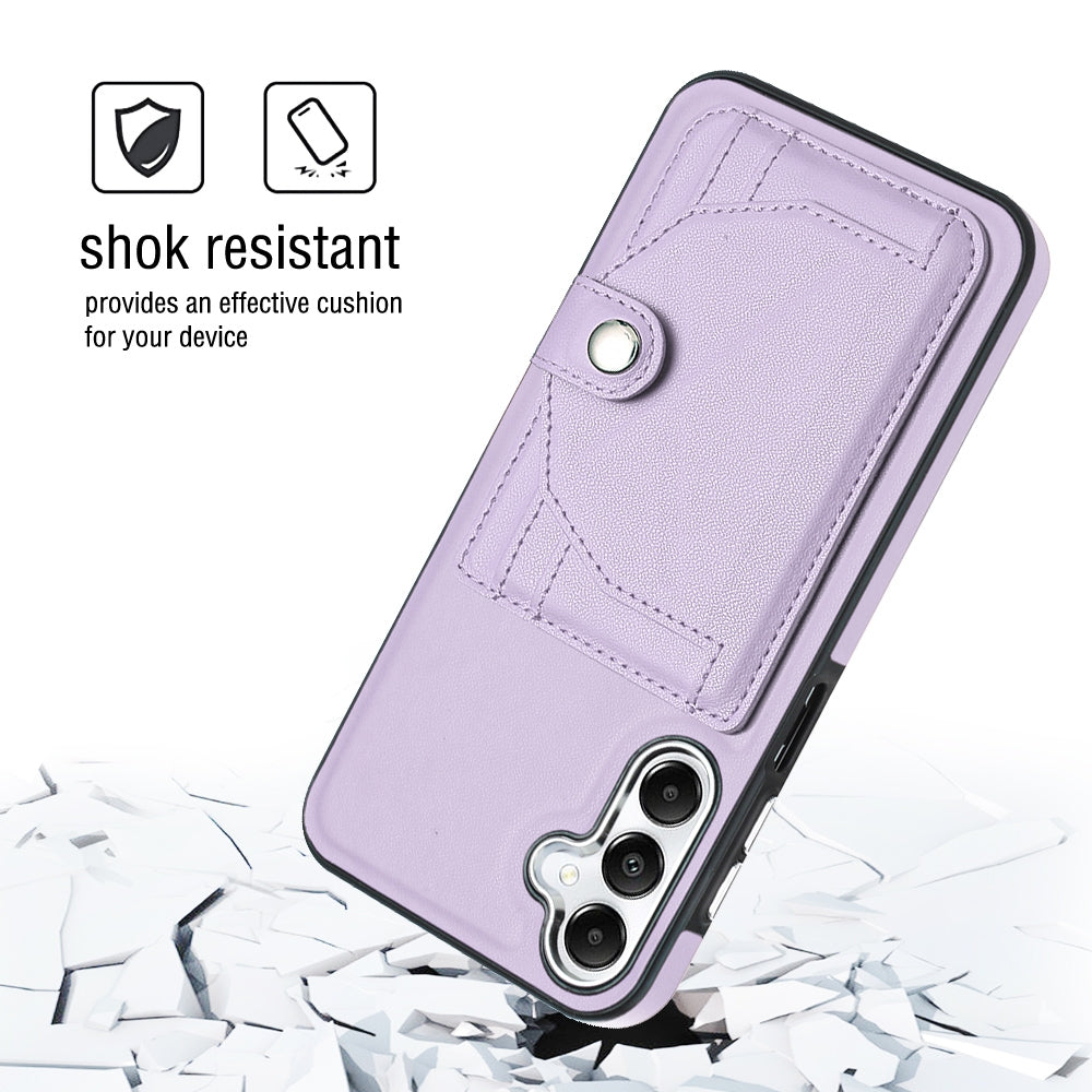 Samsung Galaxy A25 5G Shockproof Leather Phone Case with Card Holder - Stylish, Durable, and Convenient