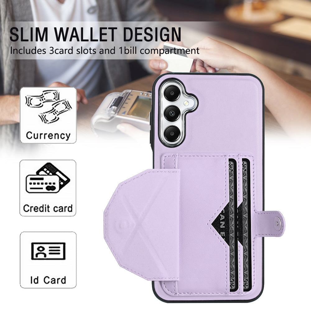 Samsung Galaxy A25 5G Shockproof Leather Phone Case with Card Holder - Stylish, Durable, and Convenient