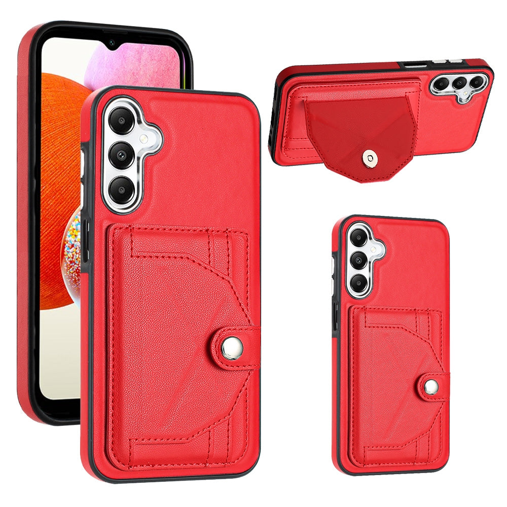 Samsung Galaxy A25 5G Shockproof Leather Phone Case with Card Holder - Stylish, Durable, and Convenient