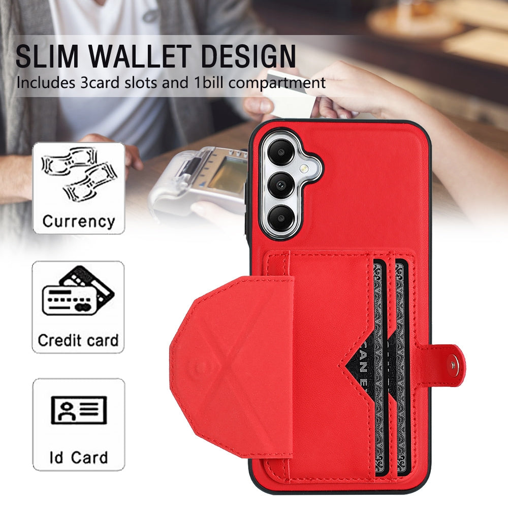Samsung Galaxy A25 5G Shockproof Leather Phone Case with Card Holder - Stylish, Durable, and Convenient