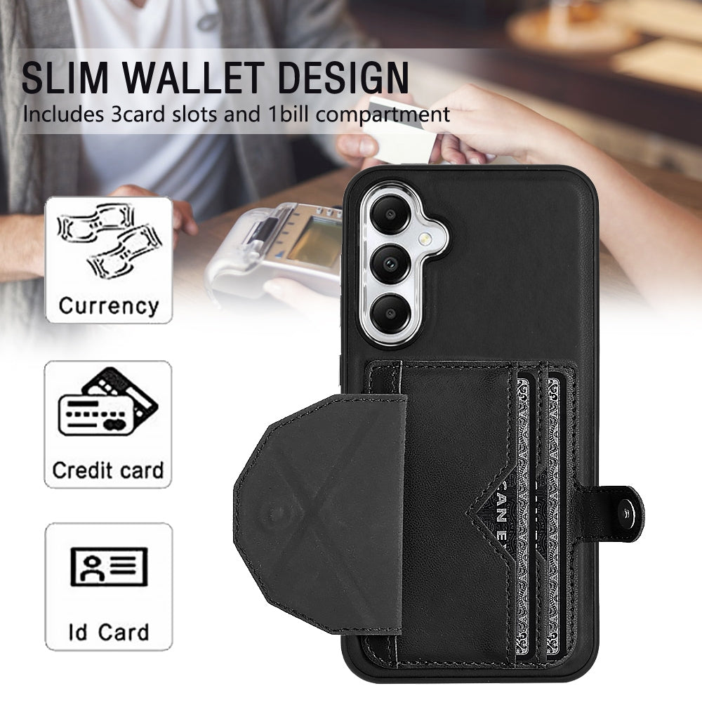 Samsung Galaxy S23 FE 5G Shockproof Leather Phone Case with Card Holder - Stylish, Durable, and Convenient