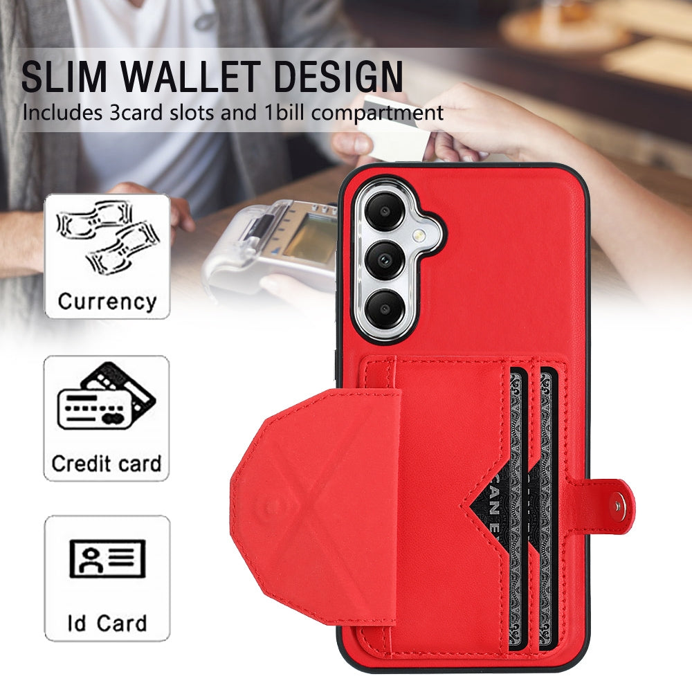 Samsung Galaxy S23 FE 5G Shockproof Leather Phone Case with Card Holder - Stylish, Durable, and Convenient