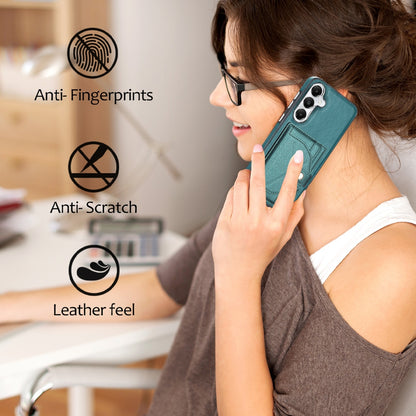 Samsung Galaxy S24 5G Shockproof Leather Phone Case with Card Holder - Stylish, Durable, and Convenient