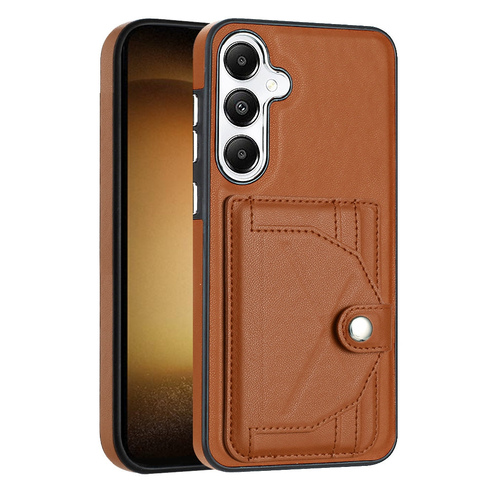 Samsung Galaxy S24 5G Shockproof Leather Phone Case with Card Holder - Stylish, Durable, and Convenient