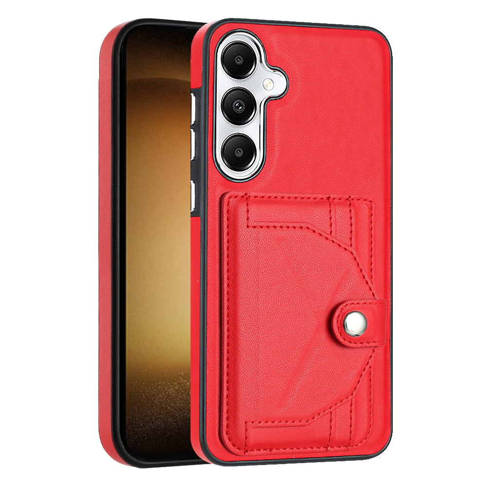 Samsung Galaxy S24 5G Shockproof Leather Phone Case with Card Holder - Stylish, Durable, and Convenient