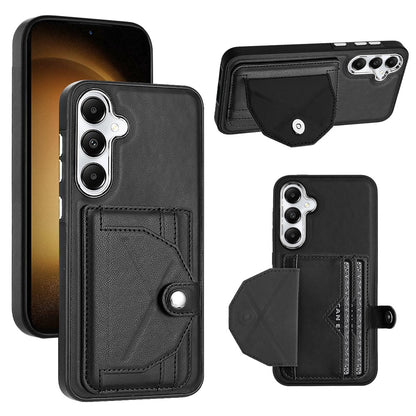 Samsung Galaxy S24+ 5G Shockproof Leather Phone Case with Card Holder - Stylish, Durable, and Convenient