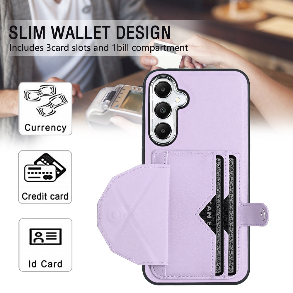 Samsung Galaxy S24+ 5G Shockproof Leather Phone Case with Card Holder - Stylish, Durable, and Convenient