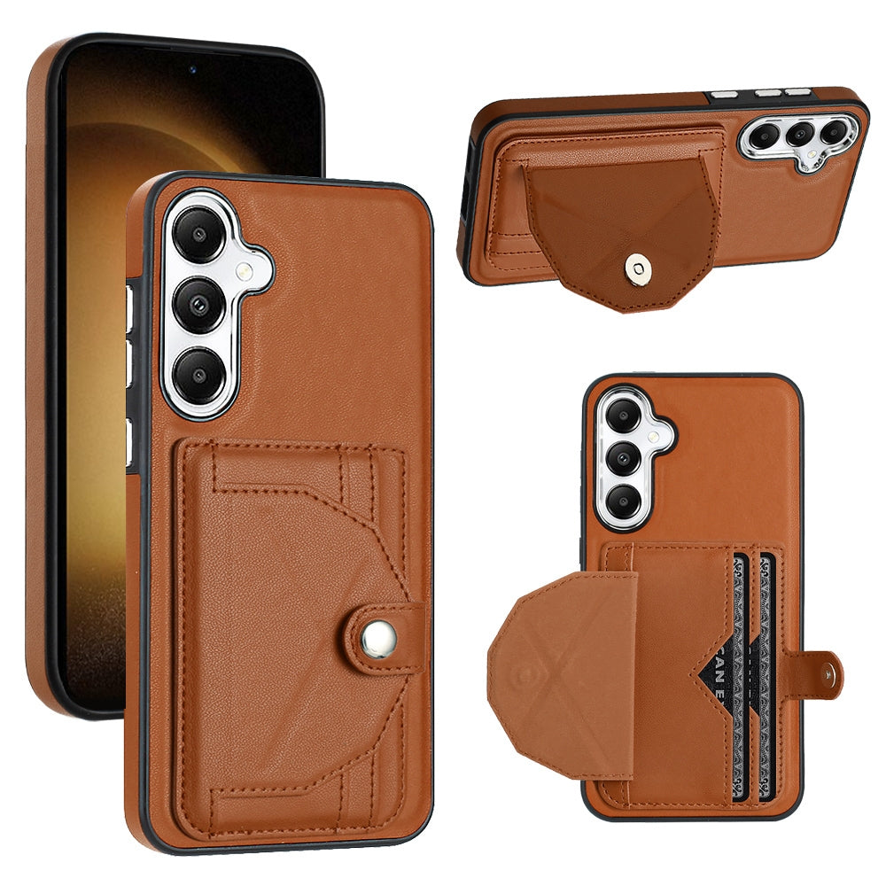 Samsung Galaxy S24+ 5G Shockproof Leather Phone Case with Card Holder - Stylish, Durable, and Convenient