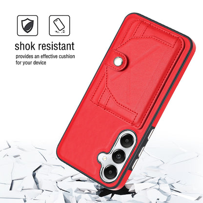 Samsung Galaxy S24+ 5G Shockproof Leather Phone Case with Card Holder - Stylish, Durable, and Convenient