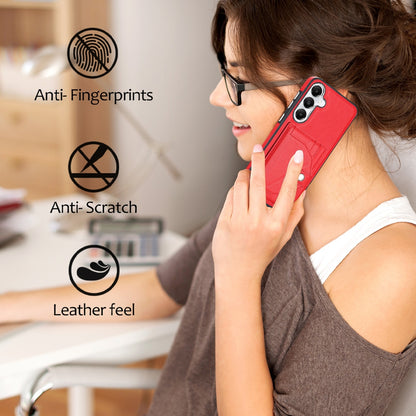 Samsung Galaxy S24+ 5G Shockproof Leather Phone Case with Card Holder - Stylish, Durable, and Convenient
