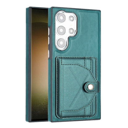 Samsung Galaxy S24 Ultra 5G Shockproof Leather Phone Case with Card Holder - Stylish, Durable, and Convenient