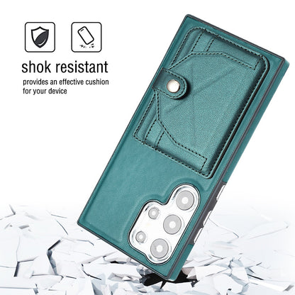 Samsung Galaxy S24 Ultra 5G Shockproof Leather Phone Case with Card Holder - Stylish, Durable, and Convenient