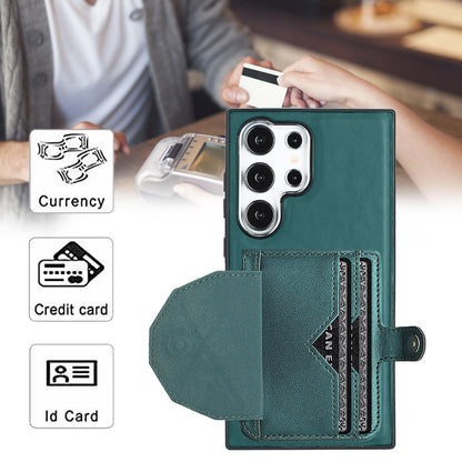 Samsung Galaxy S24 Ultra 5G Shockproof Leather Phone Case with Card Holder - Stylish, Durable, and Convenient