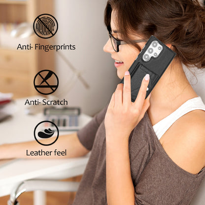 Samsung Galaxy S24 Ultra 5G Shockproof Leather Phone Case with Card Holder - Stylish, Durable, and Convenient