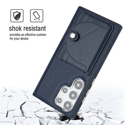 Samsung Galaxy S24 Ultra 5G Shockproof Leather Phone Case with Card Holder - Stylish, Durable, and Convenient
