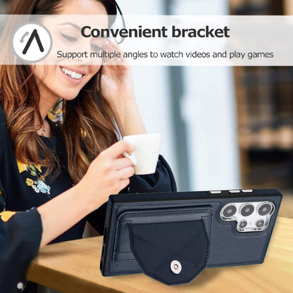 Samsung Galaxy S24 Ultra 5G Shockproof Leather Phone Case with Card Holder - Stylish, Durable, and Convenient