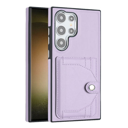 Samsung Galaxy S24 Ultra 5G Shockproof Leather Phone Case with Card Holder - Stylish, Durable, and Convenient