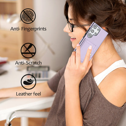 Samsung Galaxy S24 Ultra 5G Shockproof Leather Phone Case with Card Holder - Stylish, Durable, and Convenient