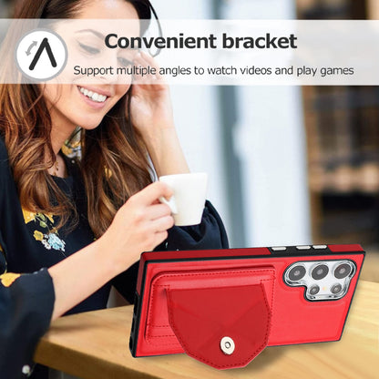 Samsung Galaxy S24 Ultra 5G Shockproof Leather Phone Case with Card Holder - Stylish, Durable, and Convenient