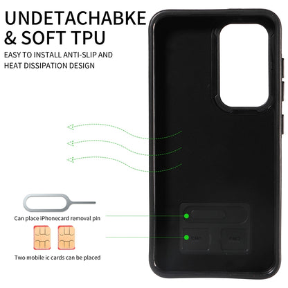 Samsung Galaxy S23 5G Calf Texture Phone Case with Card Slot & Ring Holder - Durable & Stylish Protection