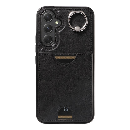 Samsung Galaxy A54 5G Calf Texture Phone Case with Card Slot & Ring Holder - Durable & Stylish Protection